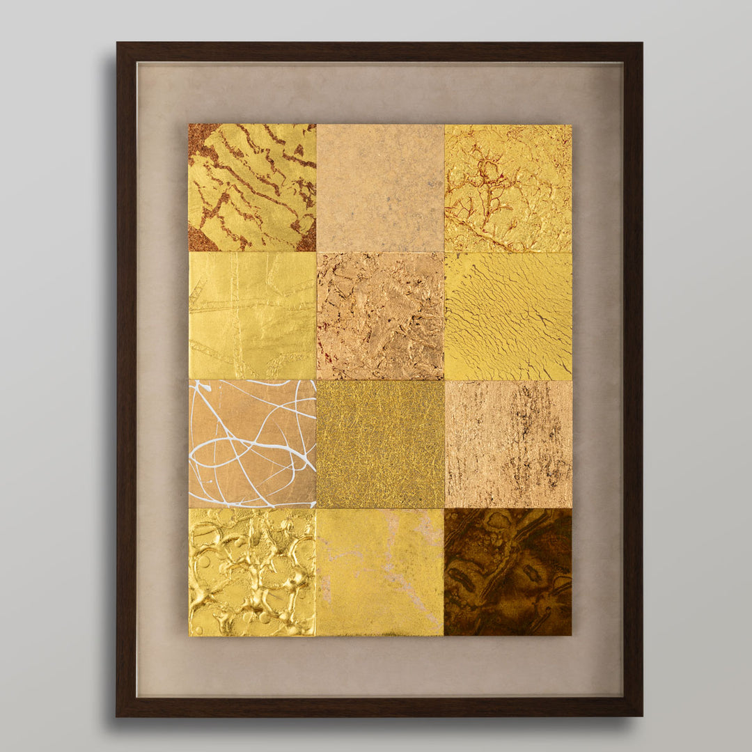 A modern foil interior art panel from Hakuichi LUXE series. The LUXE GOLD (Brown / Large) combines metallic foil texture with a clean contemporary design, making it suitable for hotels, gift spaces, offices, and premium gift di