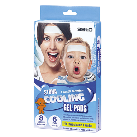 SATO Stona Cooling gel Pads (Inhalt: 3 x 2 St.)【SATO】