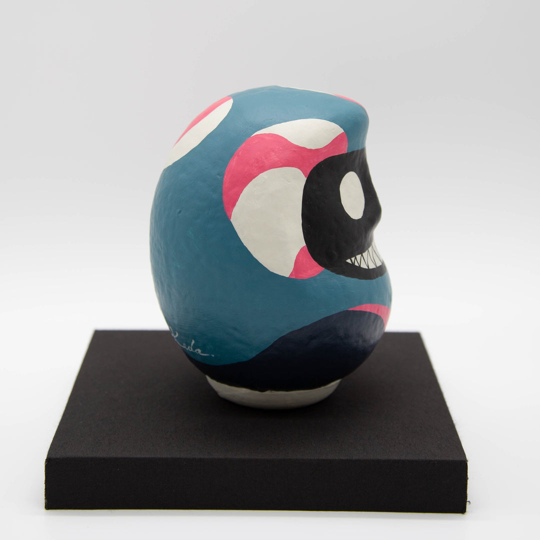 KEN IKEDA IDENTITY DARUMA 1 – Size 5 (approx. 15 cm) with Pedestal