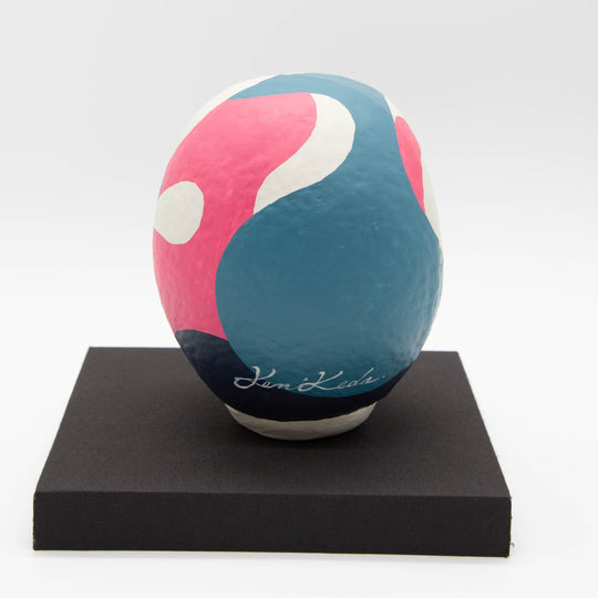 KEN IKEDA IDENTITY DARUMA 1 – Size 5 (approx. 15 cm) with Pedestal