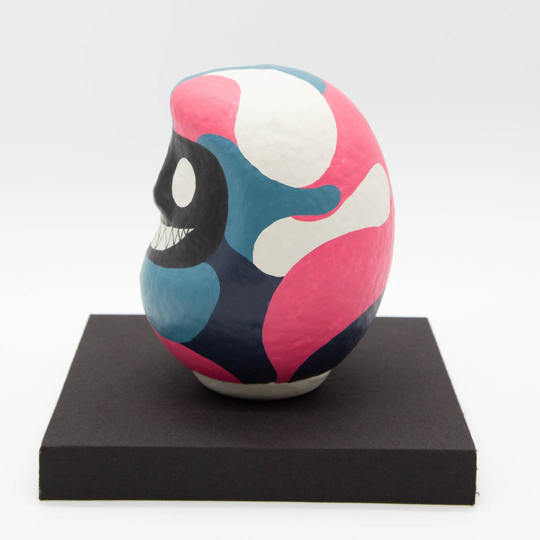 KEN IKEDA IDENTITY DARUMA 1 – Size 5 (approx. 15 cm) with Pedestal