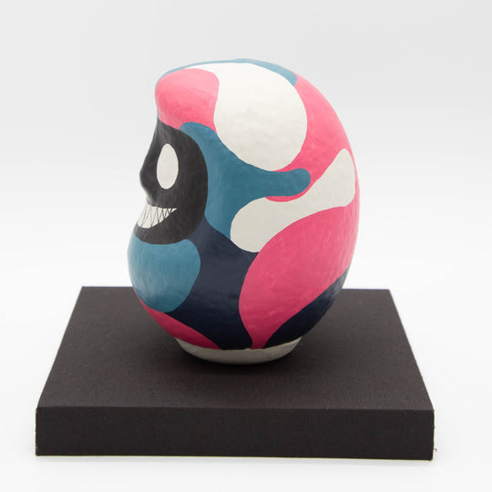KEN IKEDA IDENTITY DARUMA 1 – Size 5 (approx. 15 cm) with Pedestal