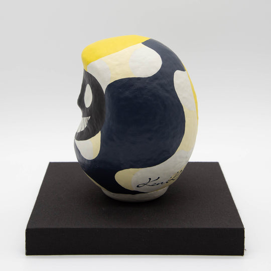 KEN IKEDA IDENTITY DARUMA 2 – Size 5 (approx. 15 cm) with Pedestal