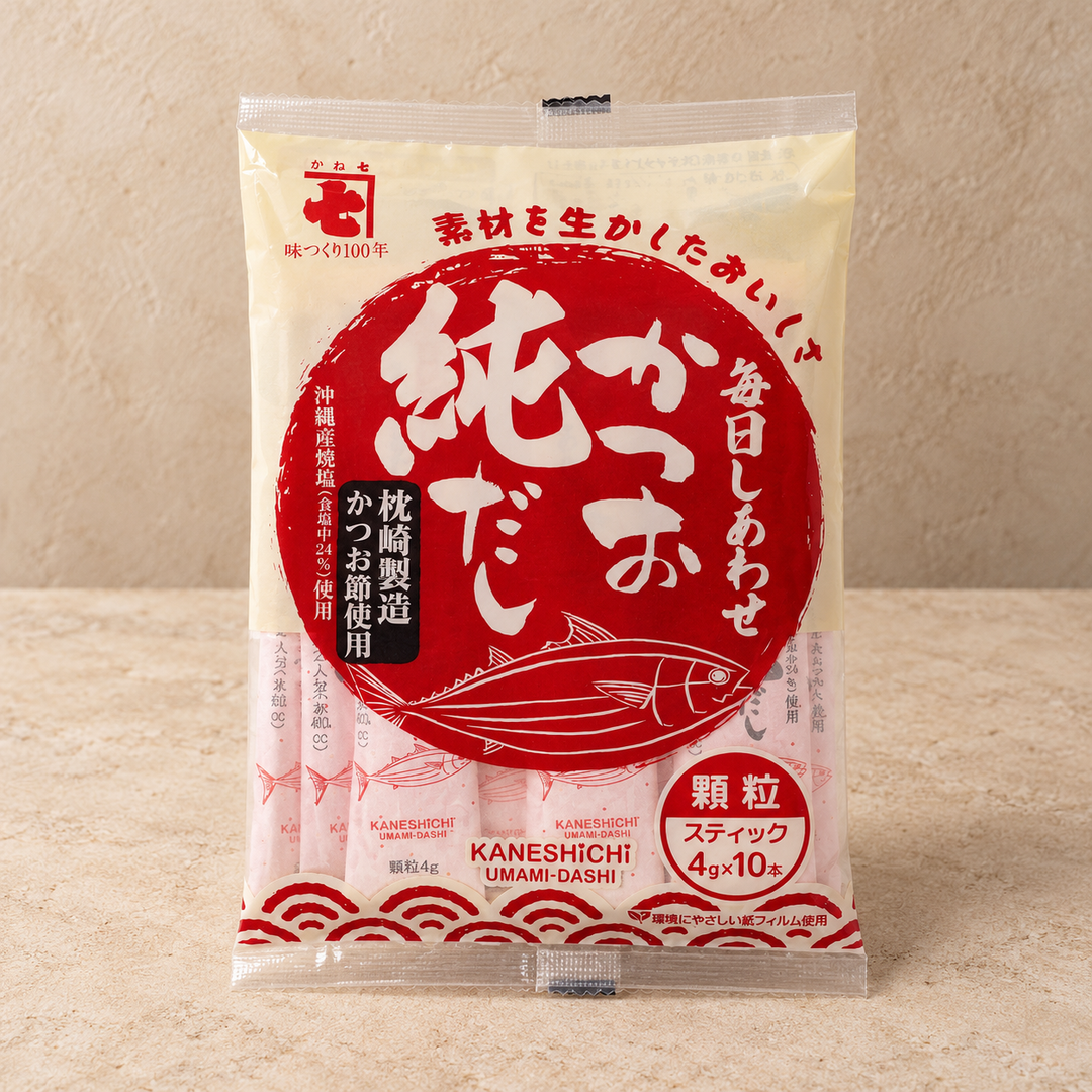Mainichi Shiawase Katsuо Pure Dashi – Bonito Stock Powder Sticks 4g × 10