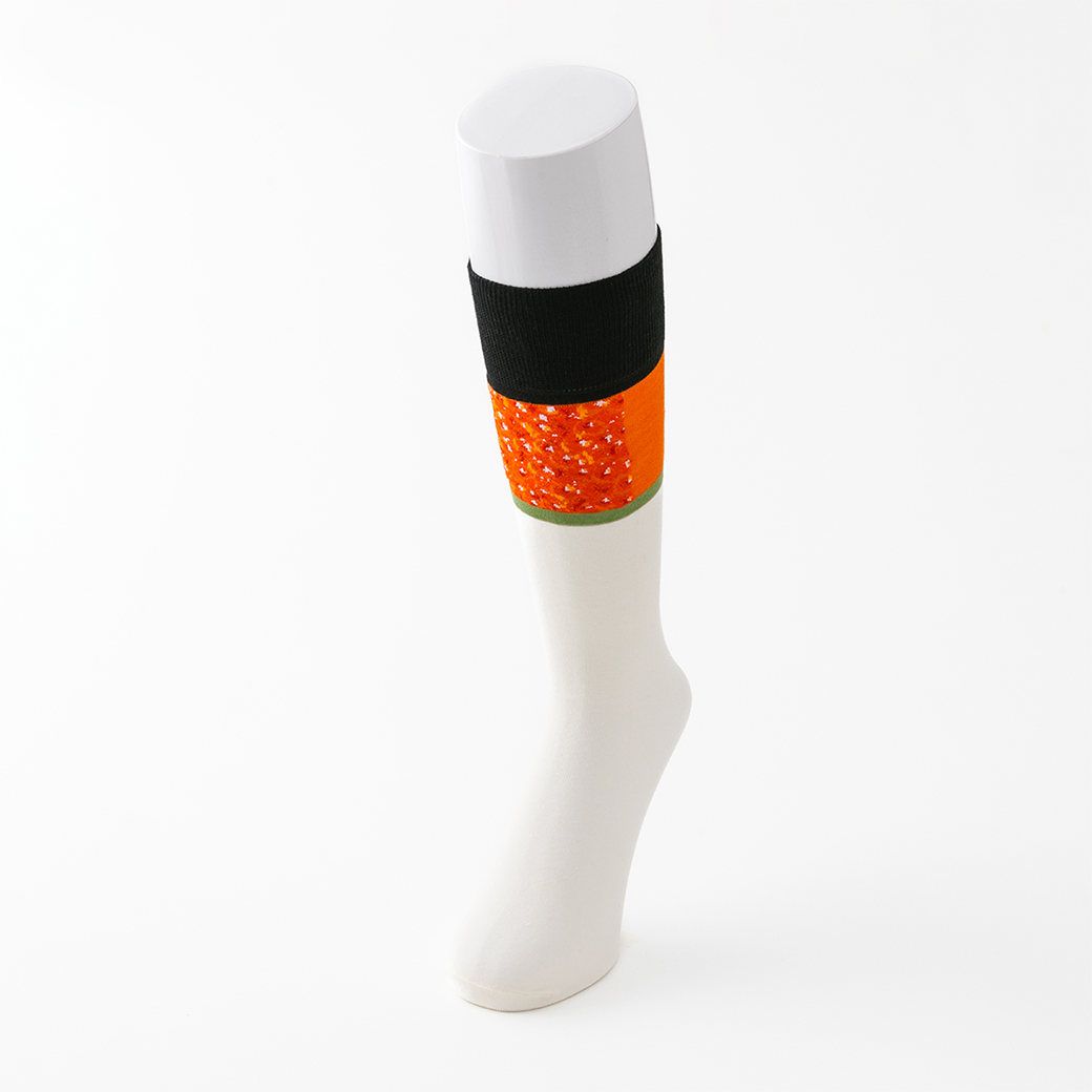 Sushi Socks – Ikura (Salmon Roe) Gunkan Design | One Size Fits All
